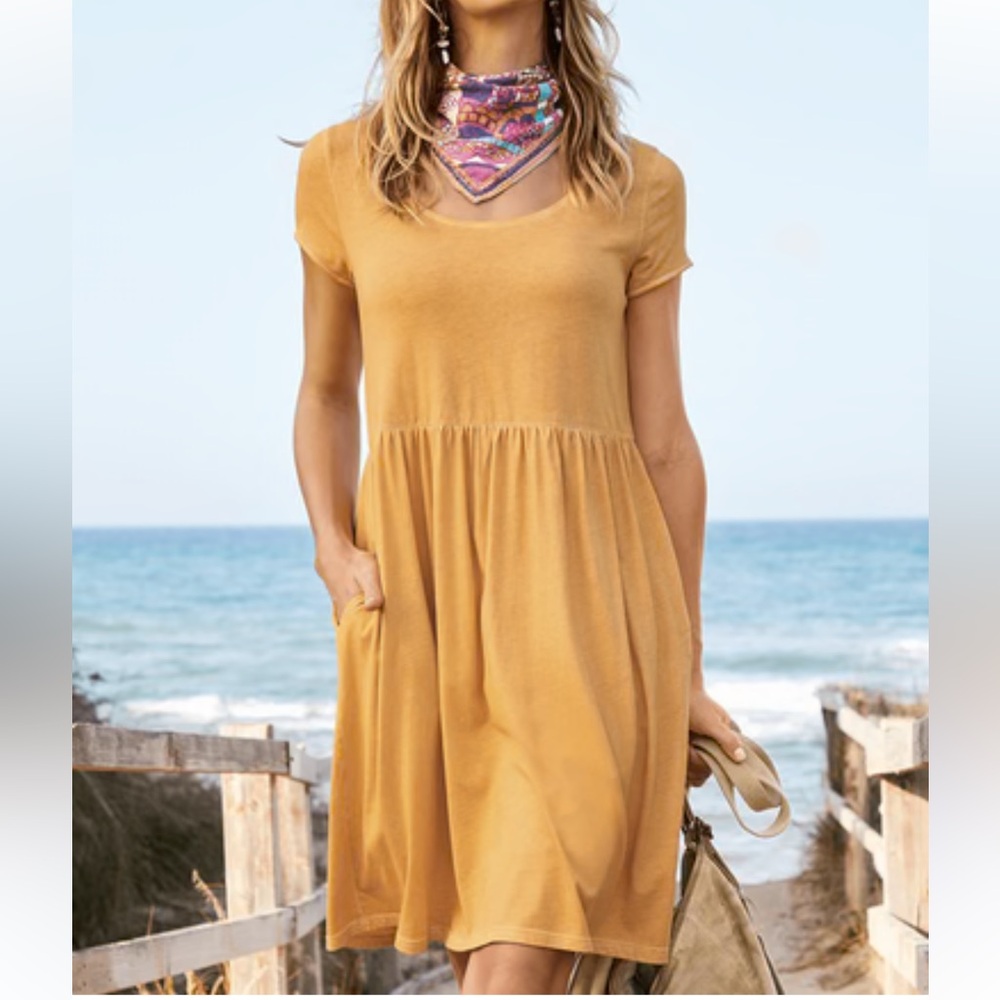 Peruvian Connection XS Seychellen-Kleid Dress yellow